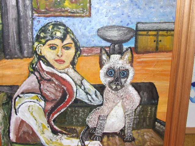 woman and cat 17(1)